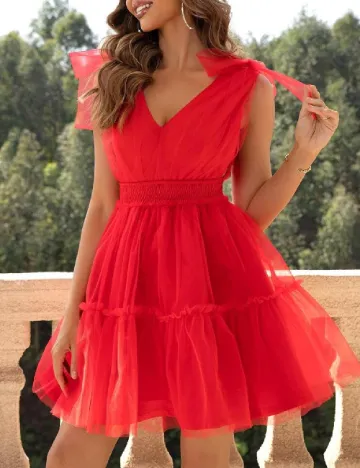 Rochie scurta SHEIN, rosu Rosu