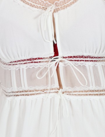 Rochie scurta Noisy May, alb