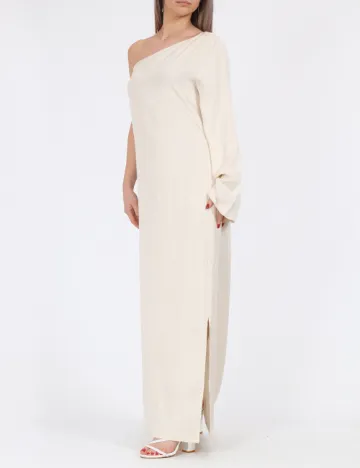 Rochie lunga Vila, crem
