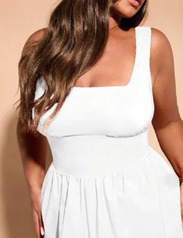 Rochie scurta SHEIN CURVE, alb