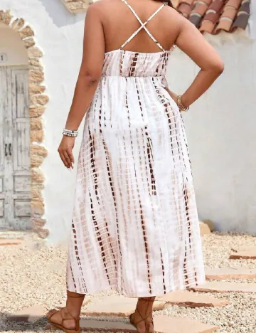 Rochie medie SHEIN CURVE, alb