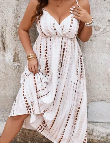 Rochie medie SHEIN CURVE, alb