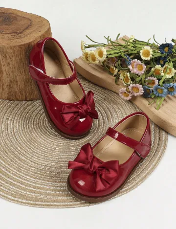 Pantofi Shein Kids, rosu