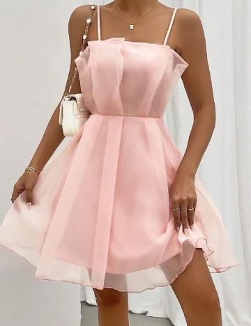 Rochie scurta SHEIN, roz Roz
