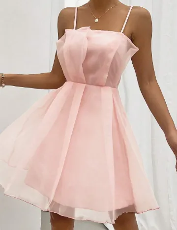 Rochie scurta SHEIN, roz Roz
