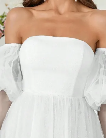 Rochie lunga SHEIN, alb Alb