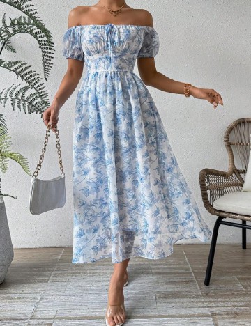 Rochie medie SHEIN, albastru