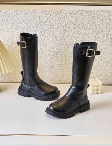 Cizme Shein Kids, negru