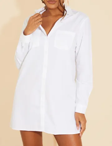 Rochie scurta PRETTYLITTLETHING, alb