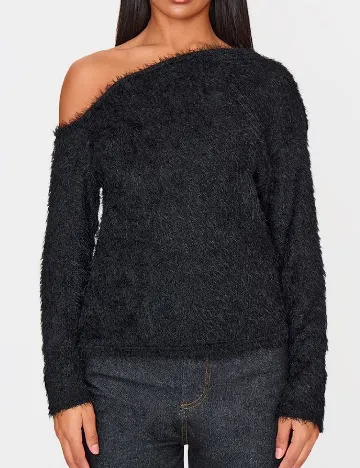 Bluza PRETTYLITTLETHING, negru