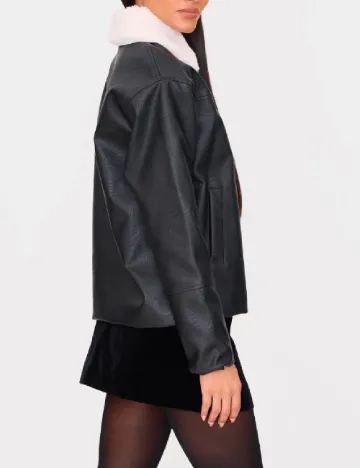 Jacheta PRETTYLITTLETHING, negru