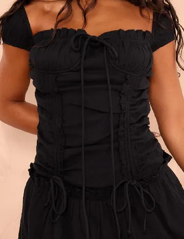 Rochie scurta PRETTYLITTLETHING, negru