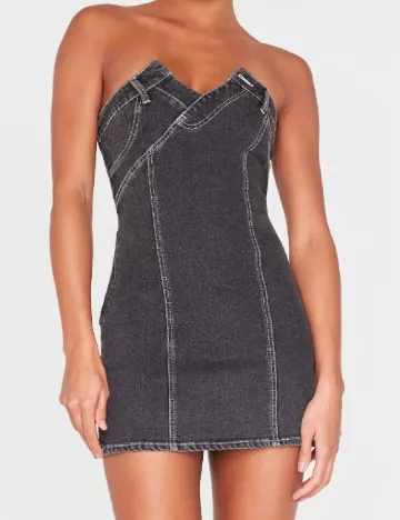 Rochie scurta PRETTYLITTLETHING, gri