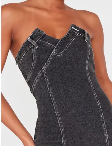 Rochie scurta PRETTYLITTLETHING, gri