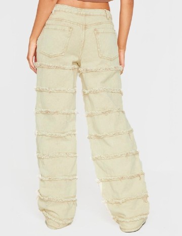 Blugi PRETTYLITTLETHING, crem