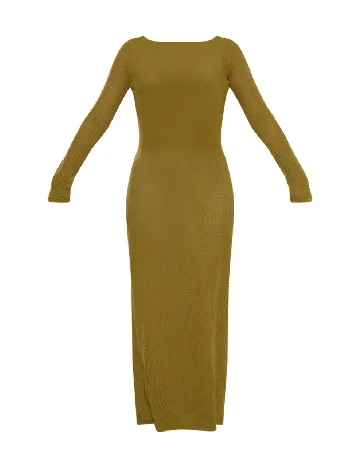 Rochie lunga PRETTYLITTLETHING, verde