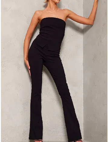 Pantaloni PRETTYLITTLETHING, negru Negru