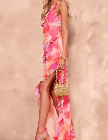 Rochie lunga PRETTYLITTLETHING, mix culori