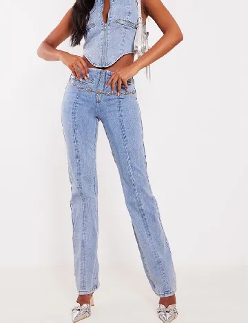 Blugi PRETTYLITTLETHING, albastru
