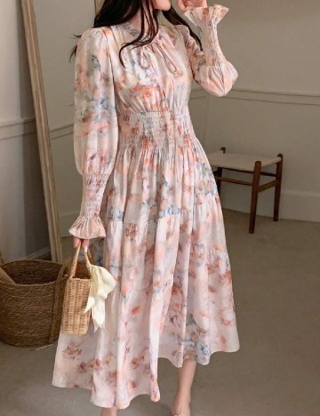 Rochie medie Dazy, mix culori