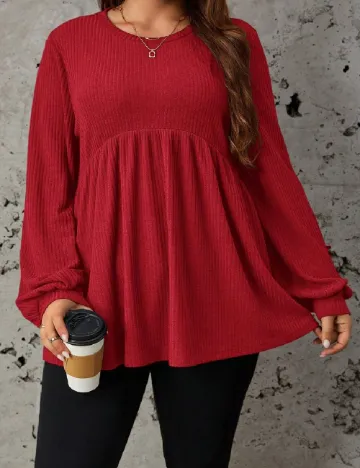 Bluza SHEIN CURVE, rosu Rosu