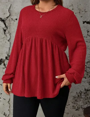 Bluza SHEIN CURVE, rosu Rosu