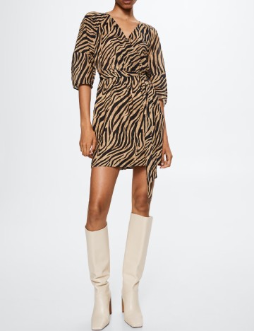 Rochie scurta Mango, animal print