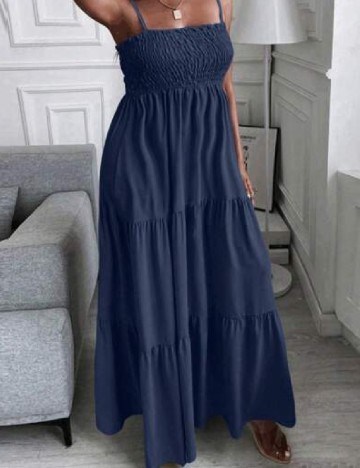 Rochie lunga SHEIN CURVE, bleumarin