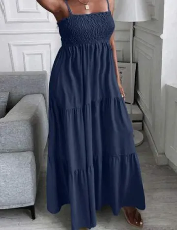 Rochie lunga SHEIN CURVE, bleumarin