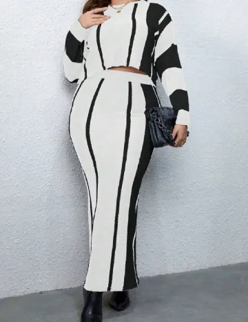 Compleu SHEIN CURVE, alb