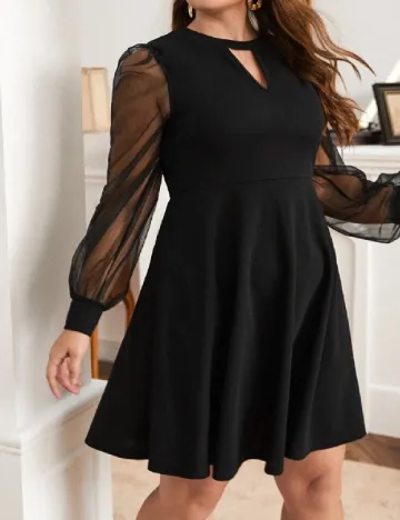 Rochie scurta SHEIN CURVE, negru