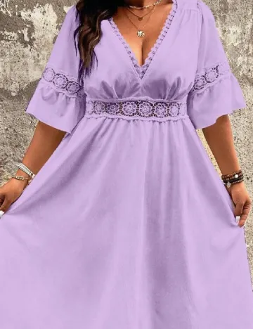 Rochie lunga SHEIN CURVE, roz