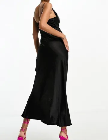 Rochie medie Parallel Lines, negru