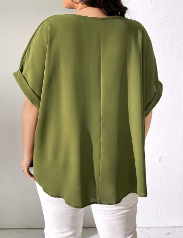 Bluza SHEIN CURVE, verde