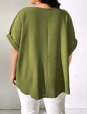 Bluza SHEIN CURVE, verde