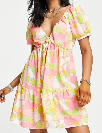 Rochie scurta ASOS, mix culori