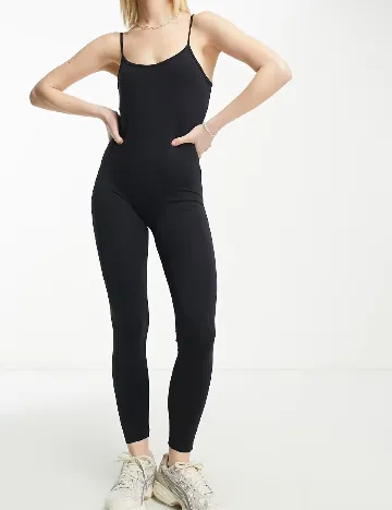 Salopeta Bershka, negru Negru