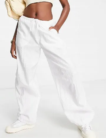 Pantaloni Top Shop, alb Alb