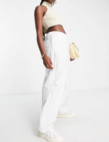 Pantaloni Top Shop, alb Alb