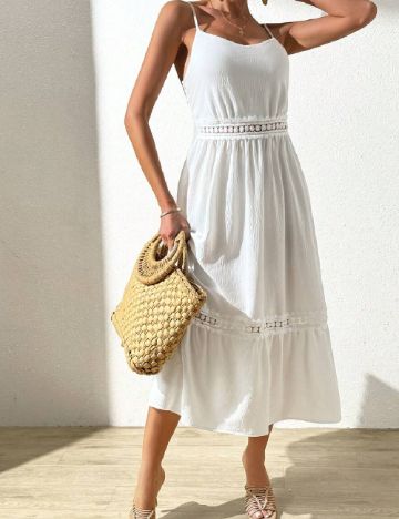 Rochie medie SHEIN, alb