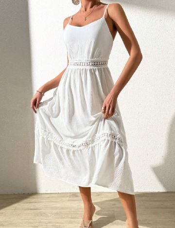 Rochie medie SHEIN, alb