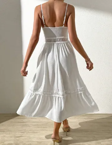 Rochie medie SHEIN, alb Alb