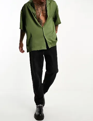 Camasa ASOS, verde Verde