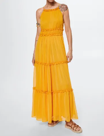 Rochie lunga Mango, galben Galben