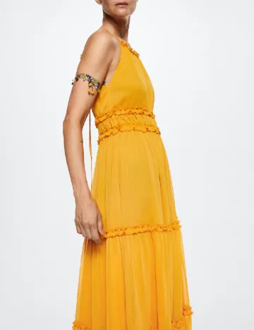 Rochie lunga Mango, galben Galben