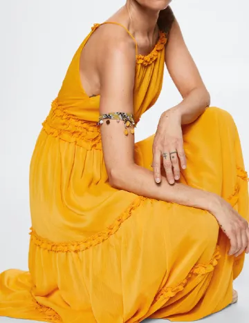 Rochie lunga Mango, galben Galben
