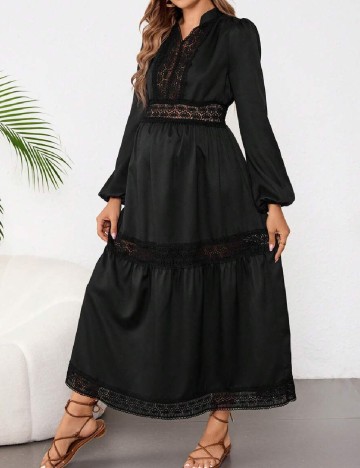 Rochie lunga SHEIN Maternity, negru