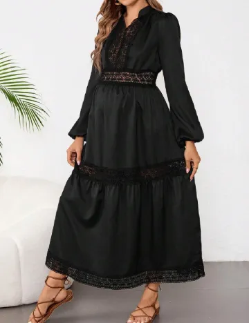 Rochie lunga SHEIN Maternity, negru