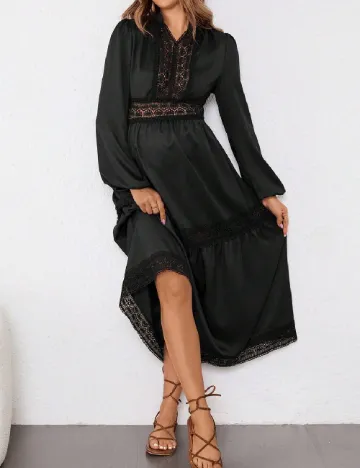 Rochie lunga SHEIN Maternity, negru