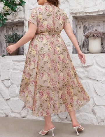 Rochie medie SHEIN CURVE, floral print